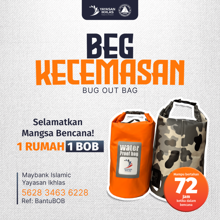 Persediaan Awal, Beg Kecemasan Mampu Survival Selamatkan Mangsa Banjir