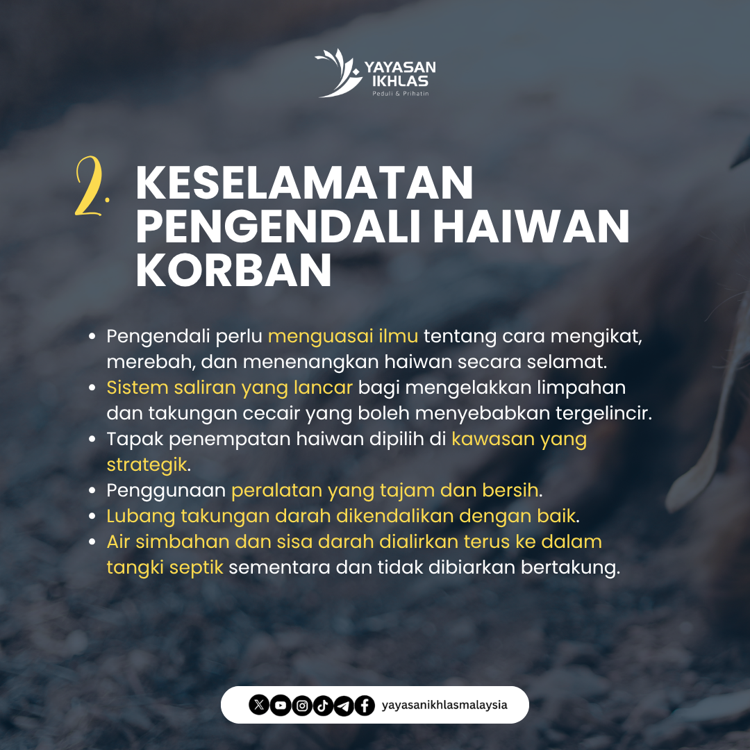 panduan keselamatan ibadah korban