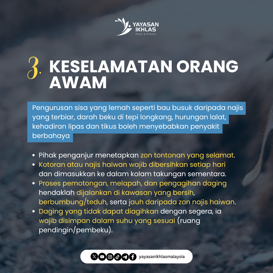 panduan keselamatan ibadah korban