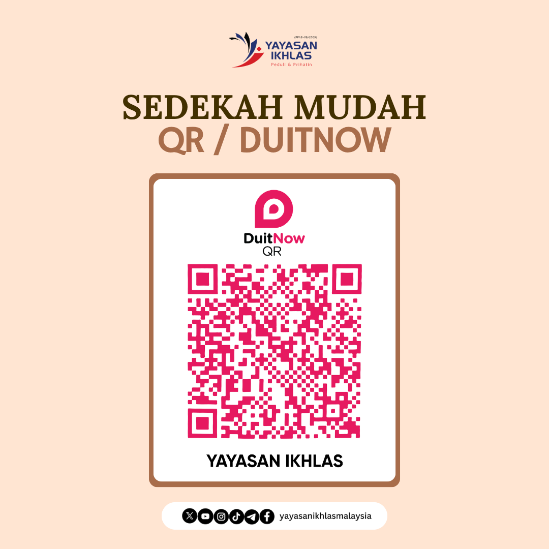 Poster qr duitnow Yayasan Ikhlas sedekah Jumaat